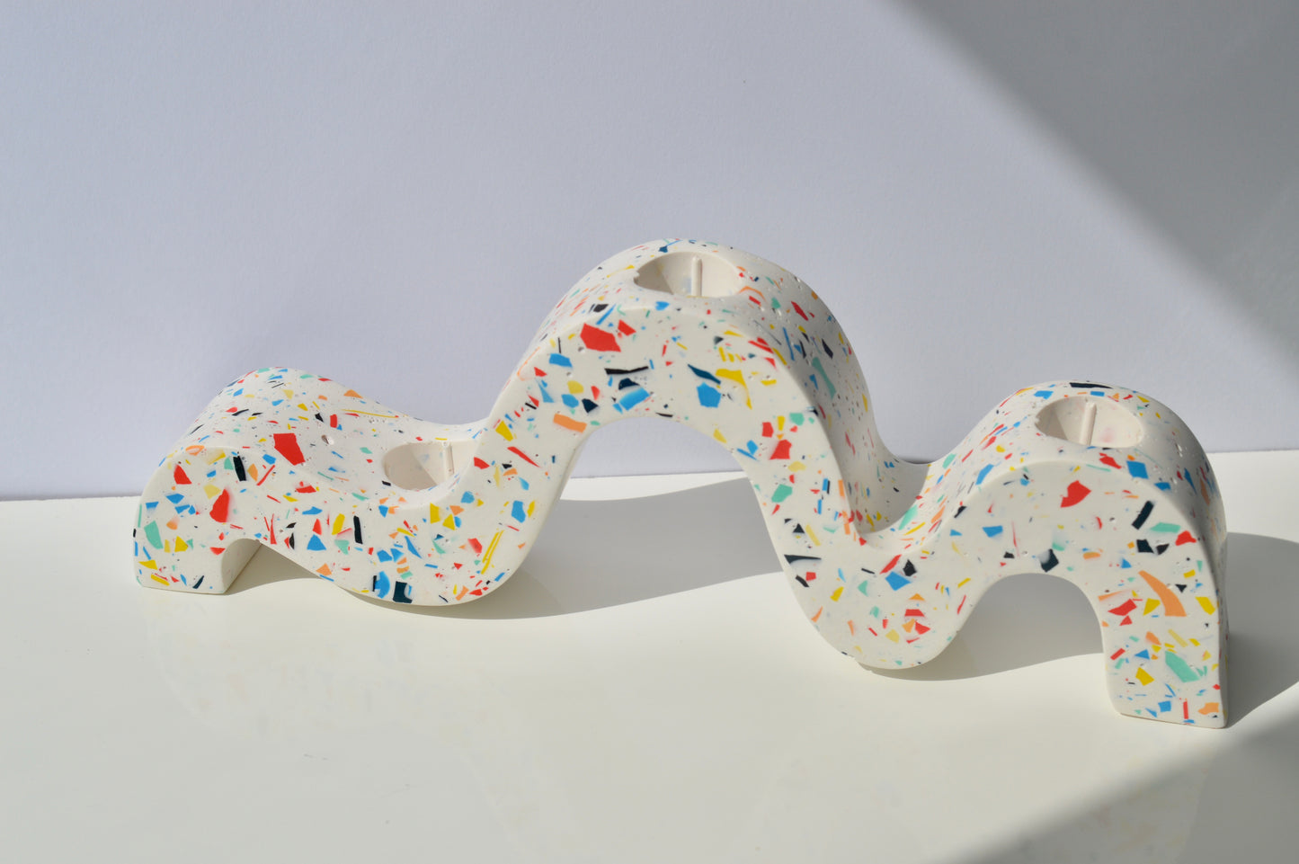 A. Terrazzo Candlestick Holder