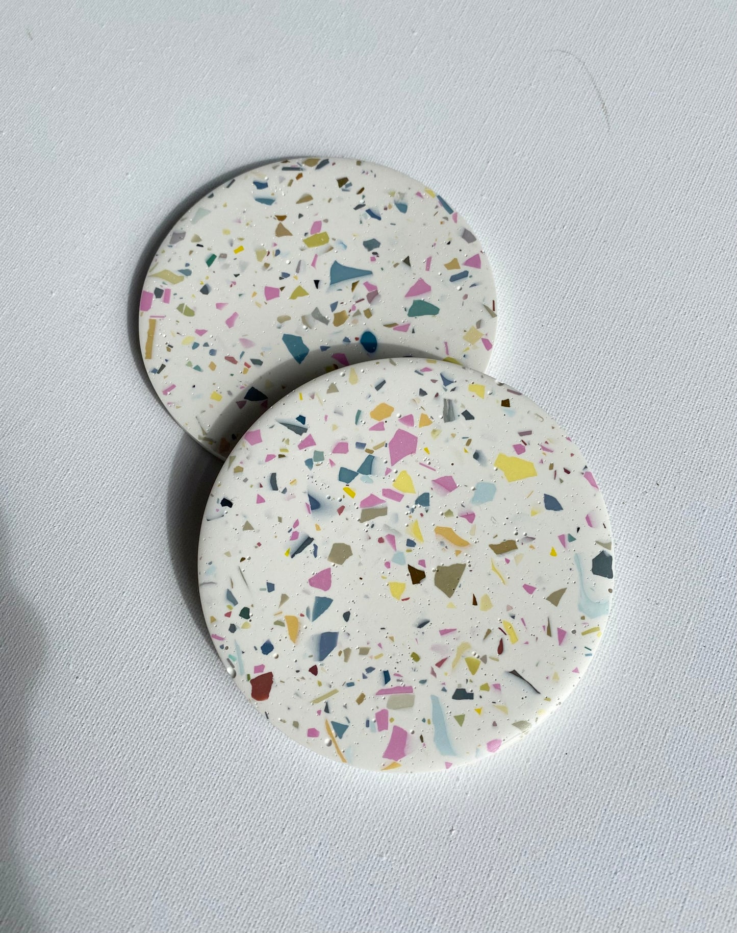 A. Pastel Terrazzo Coasters