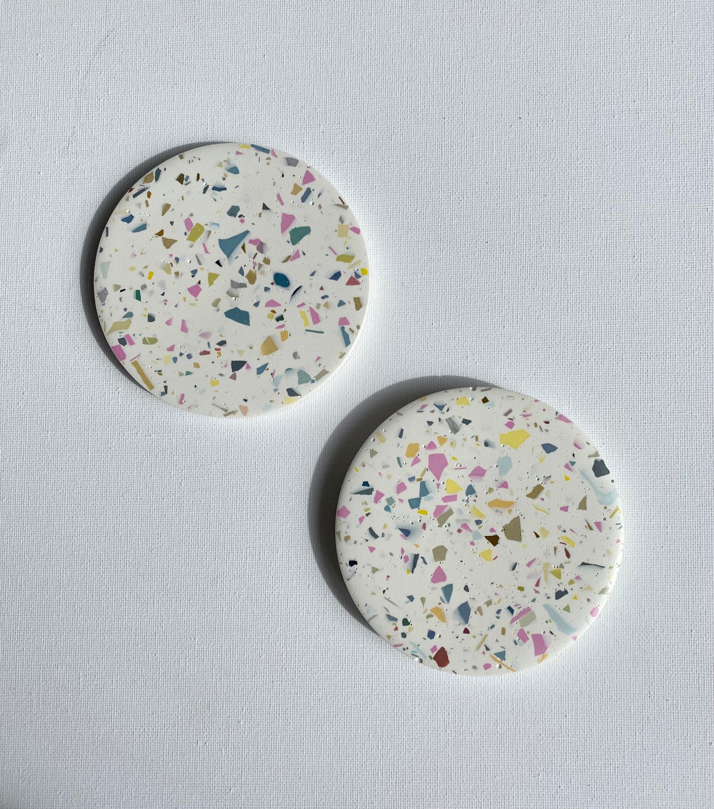 A. Pastel Terrazzo Coasters