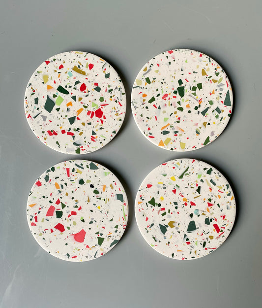 A. Christmas Terrazzo Coasters